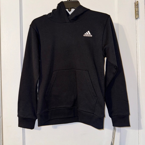 Boys adidas black hoodie medium NWT - Picture 2 of 5